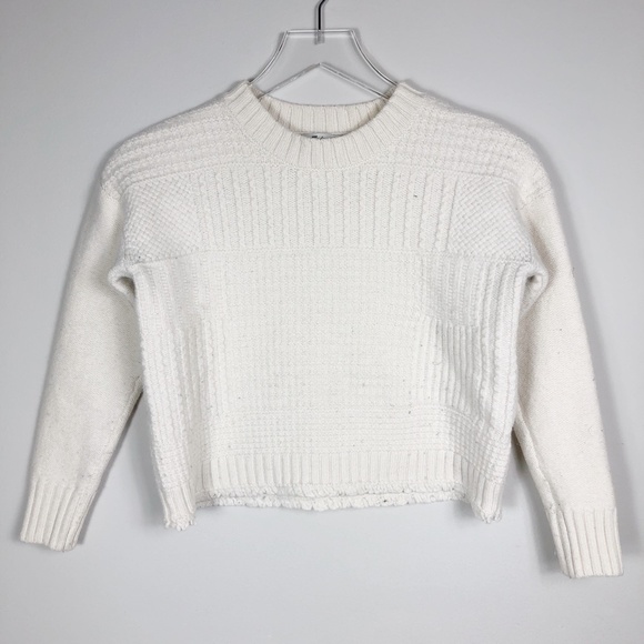 Madewell Sweaters - R-20: Madewell Ivory Merino Wool sweater xxsmall